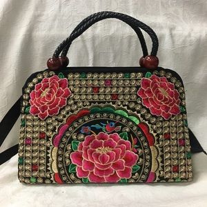 Mexican Embroider Boho Hand Purse